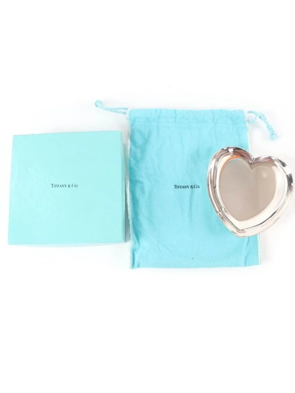 Tiffany & Co Vintage 925 Sterling Silver Tray Heart Plate Dish Box Weight